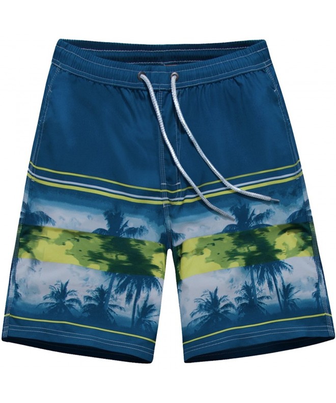 ALiberSoul Quick Drying Boardshorts Tropical Swimming