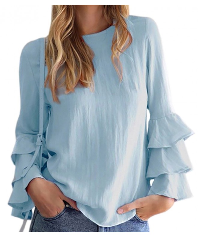 Smile Chiffon Ruffle Sleeve Elegant