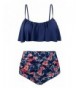 Swiland Vintage Waisted Swimwear Flounce