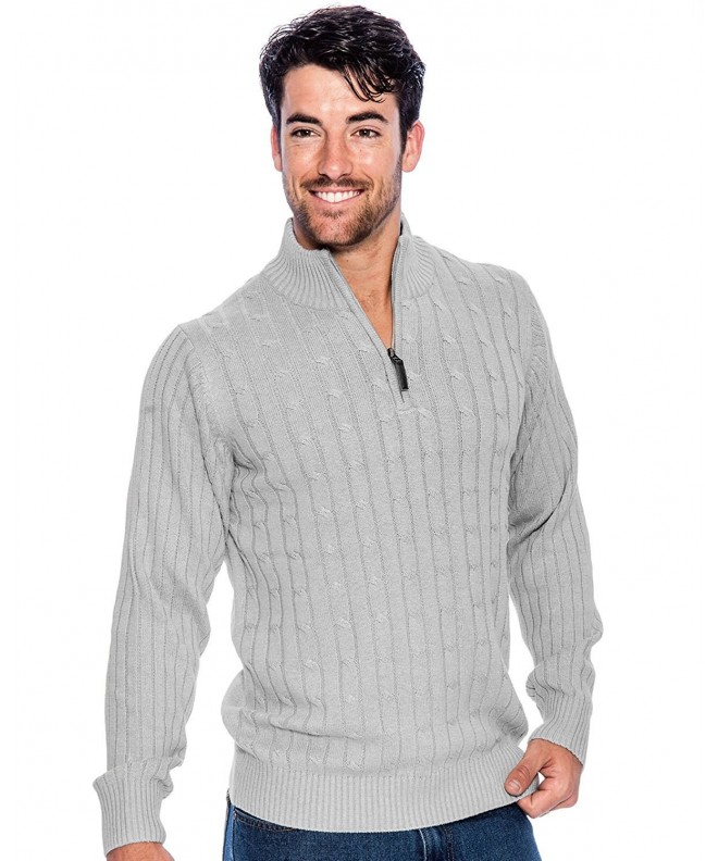 Crowns Cotton Sweater Quarter Essentials Gray XL