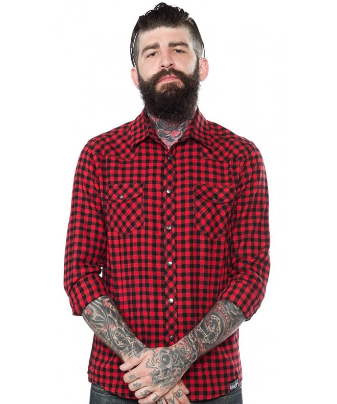 Kustom Kreeps Western Shirt Red