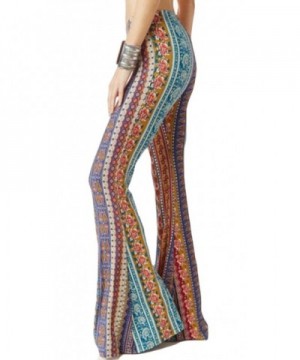 Domple Women Floral Bell Bottoms Bodycon