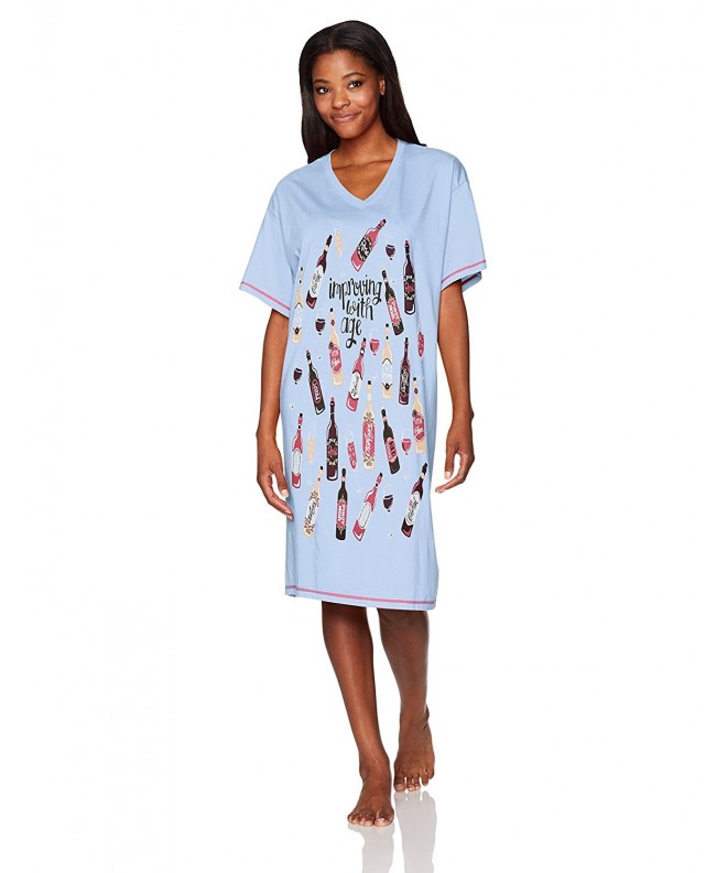 Women's Happy Hour Sleepshirts - Improving With Age - CN17Z7DRA63