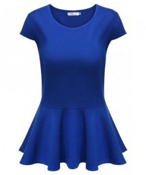 Elesol Womens Sleeve Casual Peplum