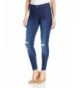 HUE Womens Ripped Denim Leggings