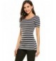 Womens Summer Casual Sleeve Striped