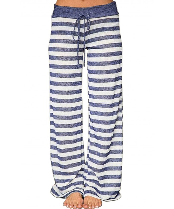 Kafadala Striped Palazzo Elastic Lightweight