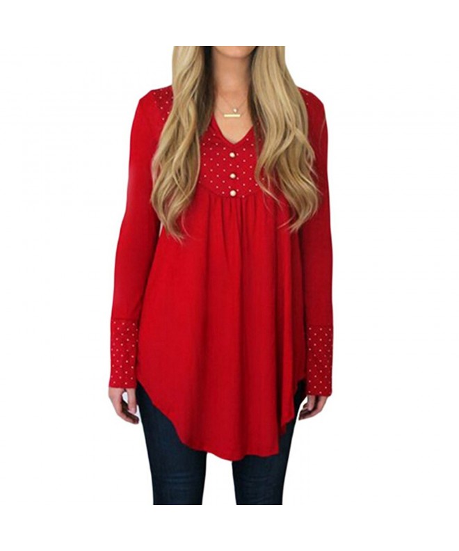 Idgreatim Womens Sleeve Casual Henley