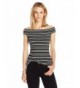 PARIS SUNDAY Womens Shoulder Ribbed