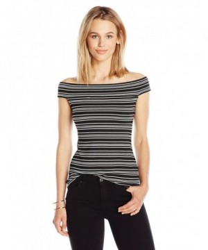 PARIS SUNDAY Womens Shoulder Ribbed