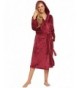 Ekouaer Womens Plush Fleece Bathrobe
