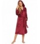 Ekouaer Womens Plush Fleece Bathrobe