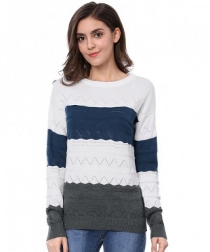 Allegra Womens Shoulder Stitch Sweater