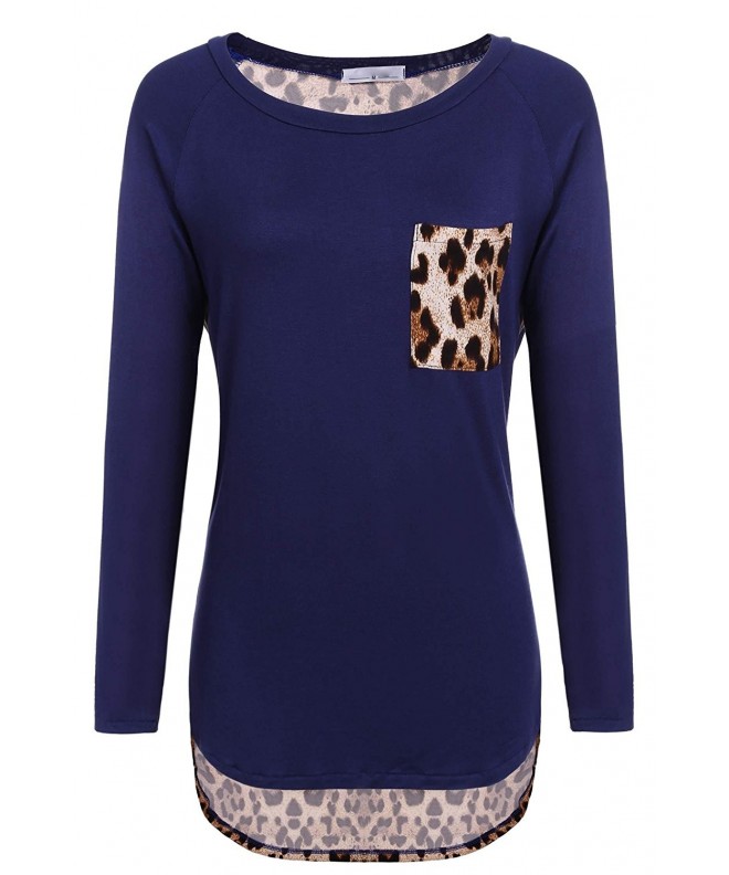 Elesol Womens Sleeve Leopard T Shirt