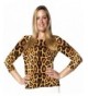 Leopard Print Sleeve Luxxe Medium