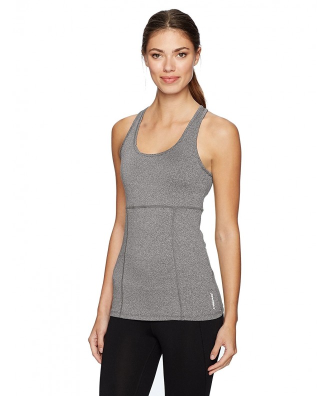 HEAD Womens Heather Tank Charcoal