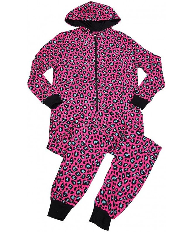 Ladies Leopard Hooded Fleece 38703 Large