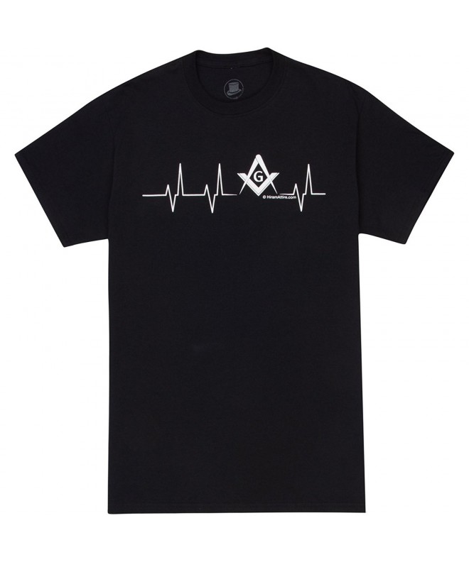 HiramAttire Masonic T Shirt Freemason Heartbeat