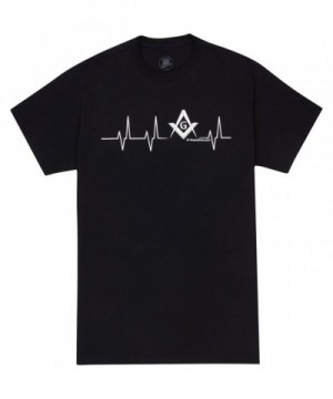 HiramAttire Masonic T Shirt Freemason Heartbeat