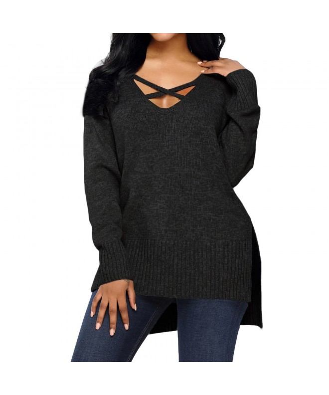 Luxspire Womens V Neck Pullover Sweater
