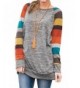 Womens Cotton Knitted Sleeve Striped