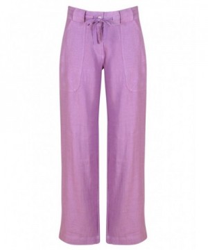 Linen Drawstring Pants Lavender