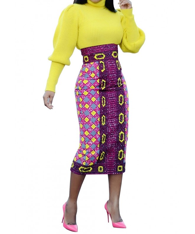 JOYCHEER African Waisted Dashiki Dresses