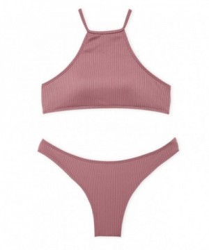 Tinyo Halter Bikini Swimsuit DarkPink