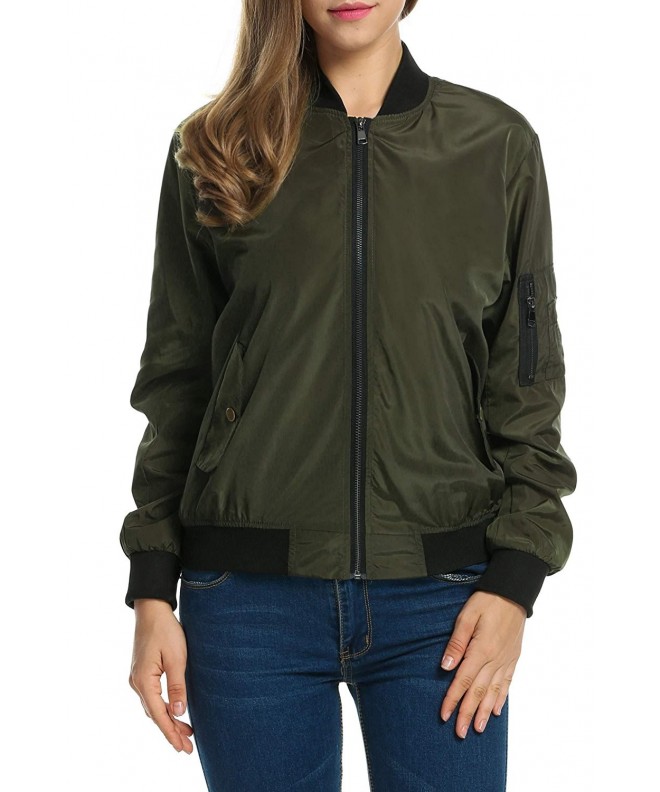 Billti Womens Classic Quilted Bomber