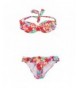 Rampage 2 Piece Bandeau Swimsuit Flowers