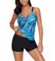 Womens Tankini Swimsuit Bathing Boyshort